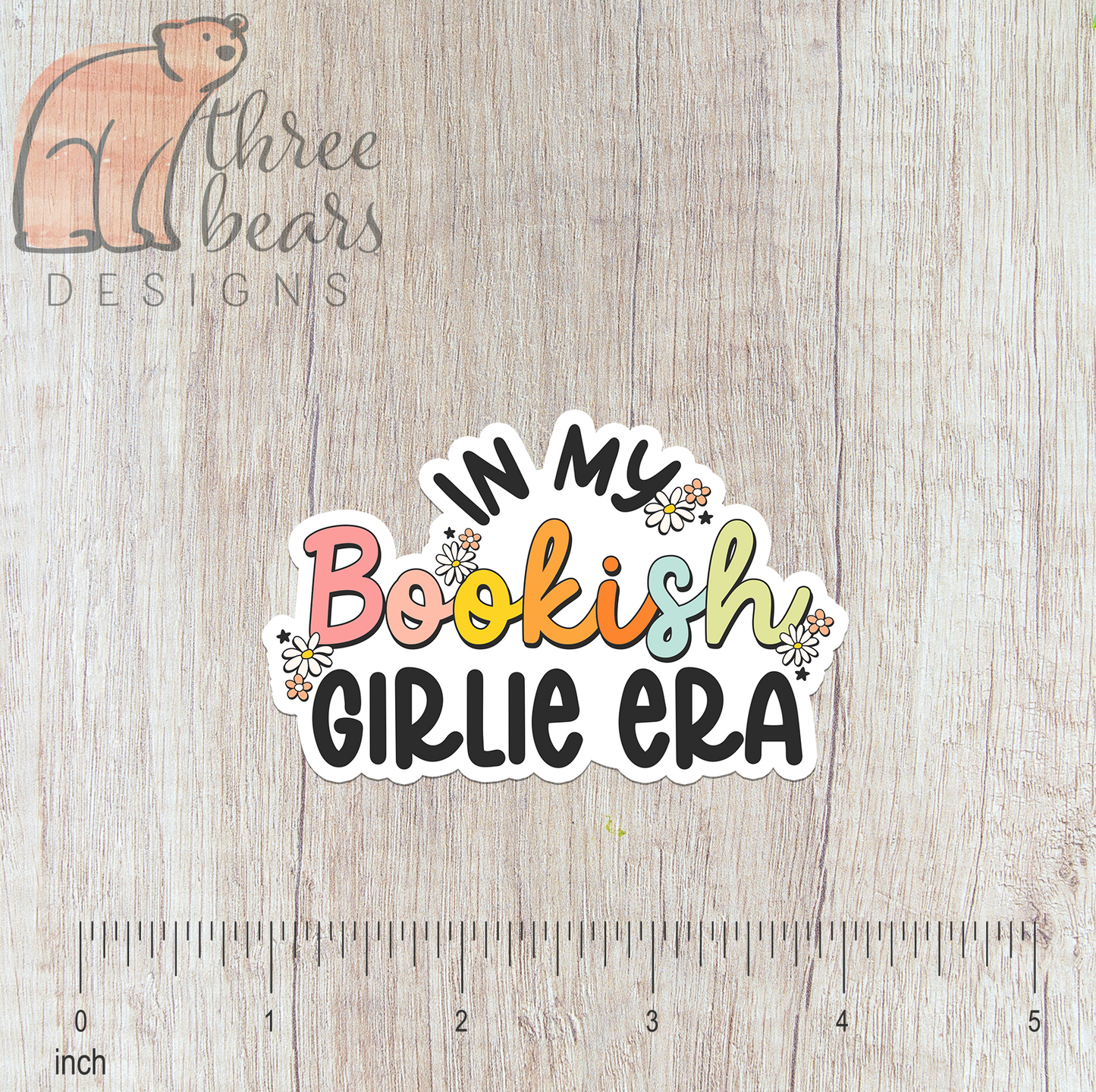 Bookish Girlie Era Sticker — INDOOR USE ONLY