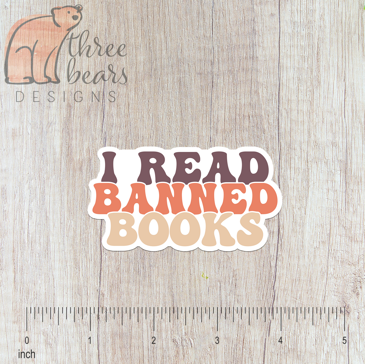 I Read Banned Books Sticker — INDOOR USE ONLY
