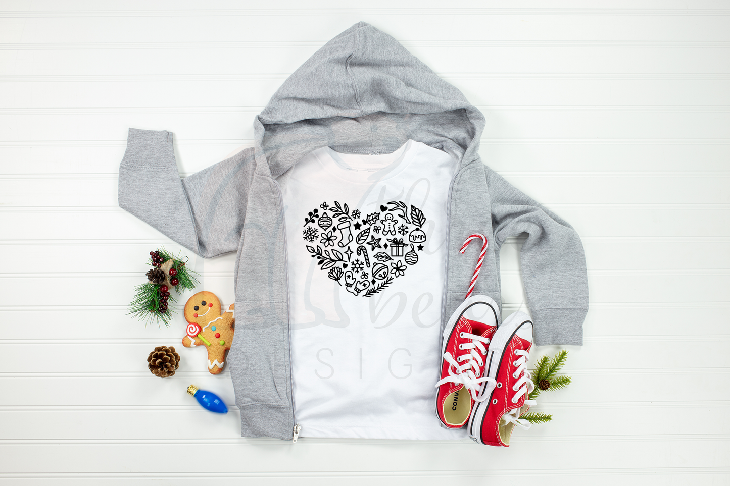 Winter Icons Kids Holiday Shirt
