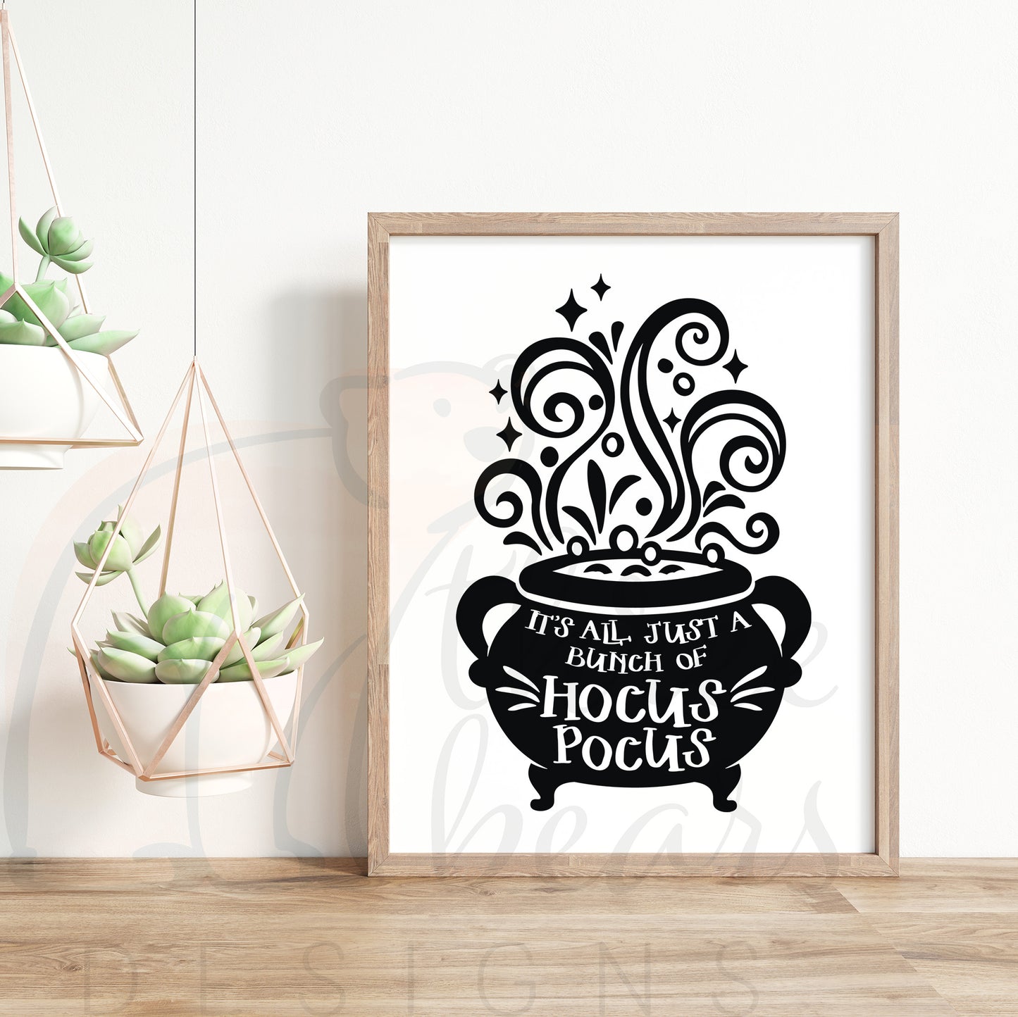 Cauldron Hocus Pocus Shelf Sign