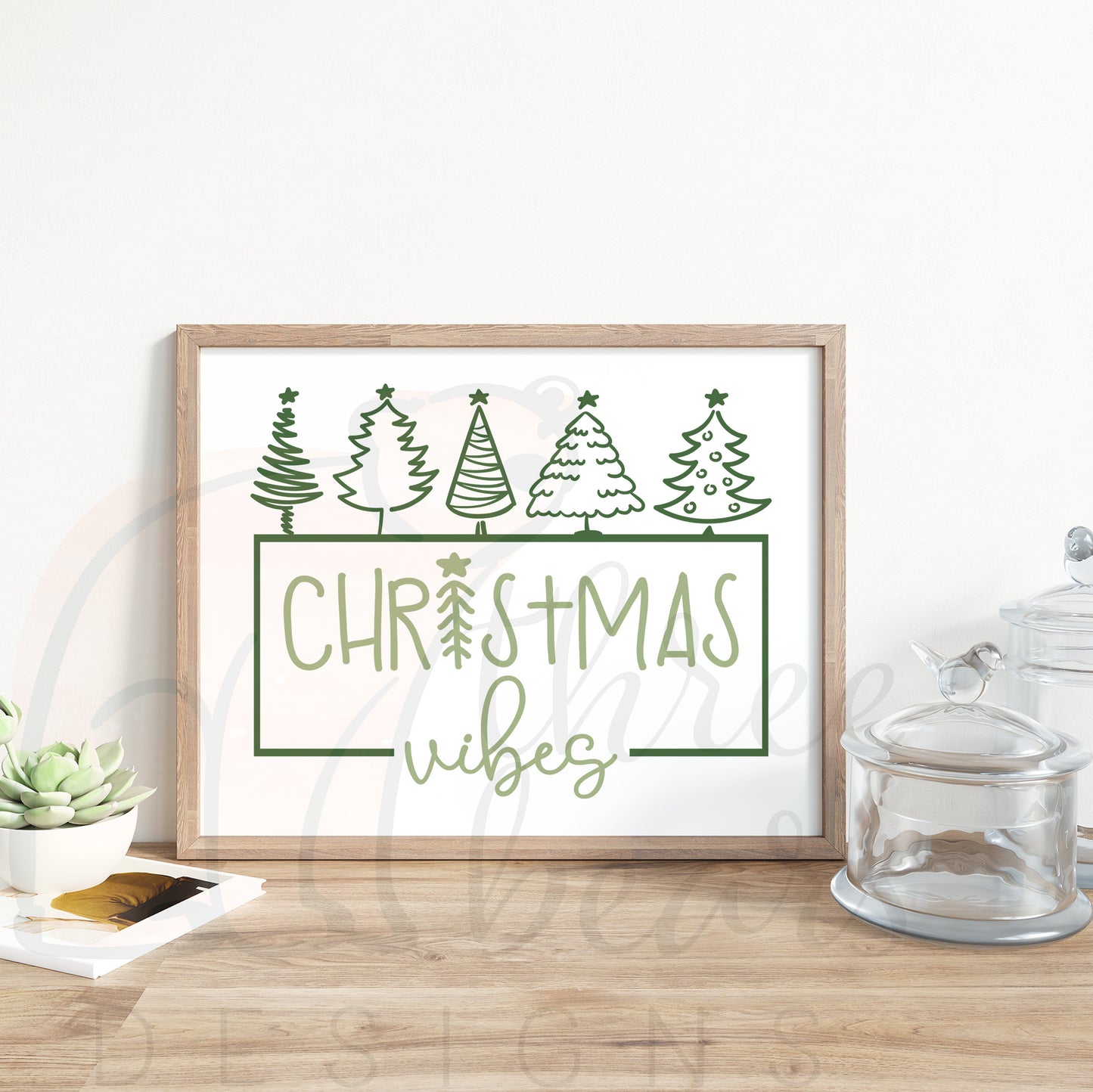Christmas Vibes Shelf Sign