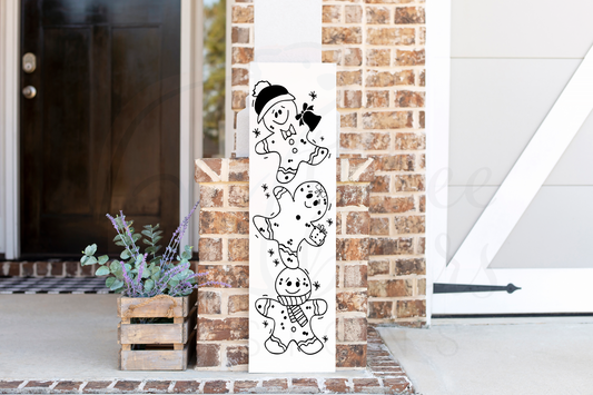 Reversible Vertical Porch Sign