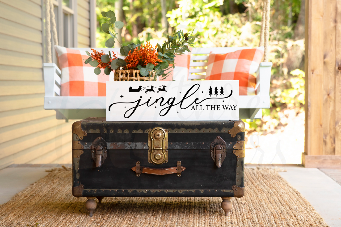 Reversible Horizontal Porch Sign
