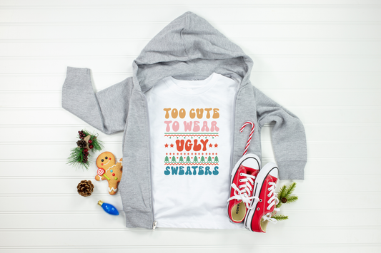 Ugly Christmas Sweater Kids Holiday Shirt