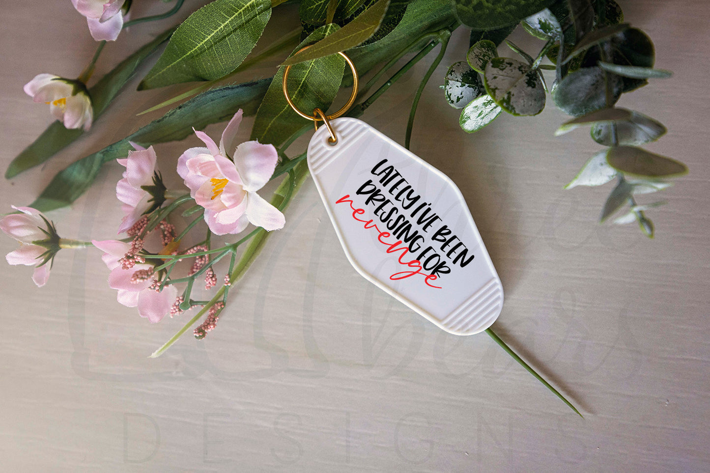 Swiftie Dressing for Revenge Motel Keychain