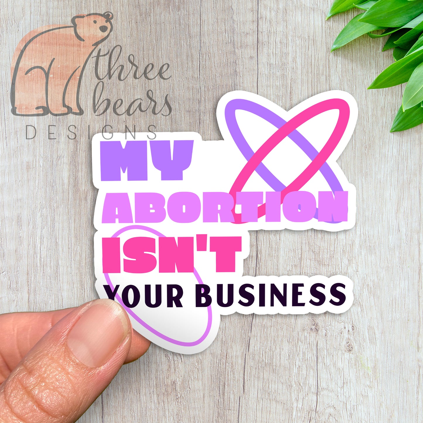 Not Your Business Sticker — INDOOR USE ONLY