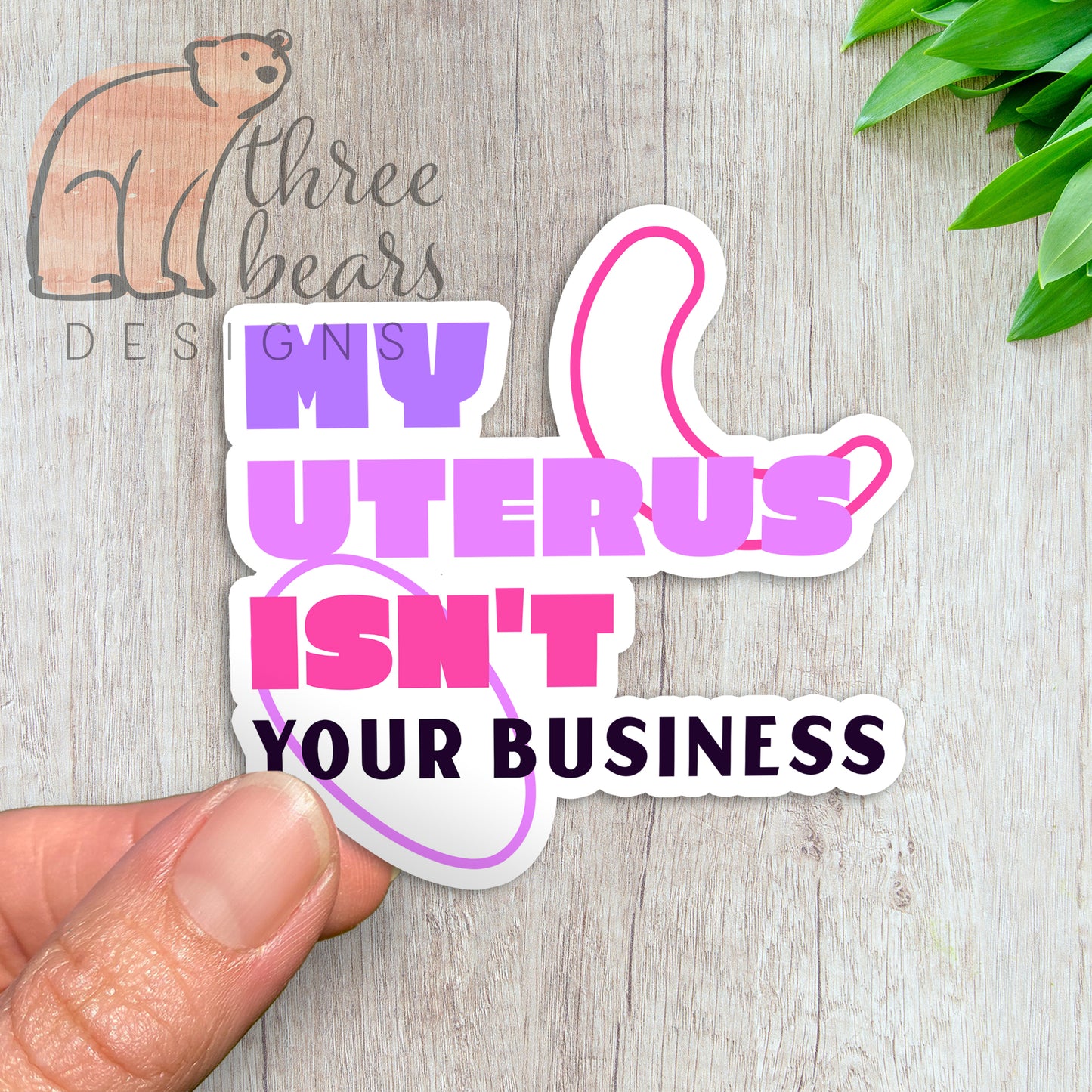Not Your Business Sticker — INDOOR USE ONLY