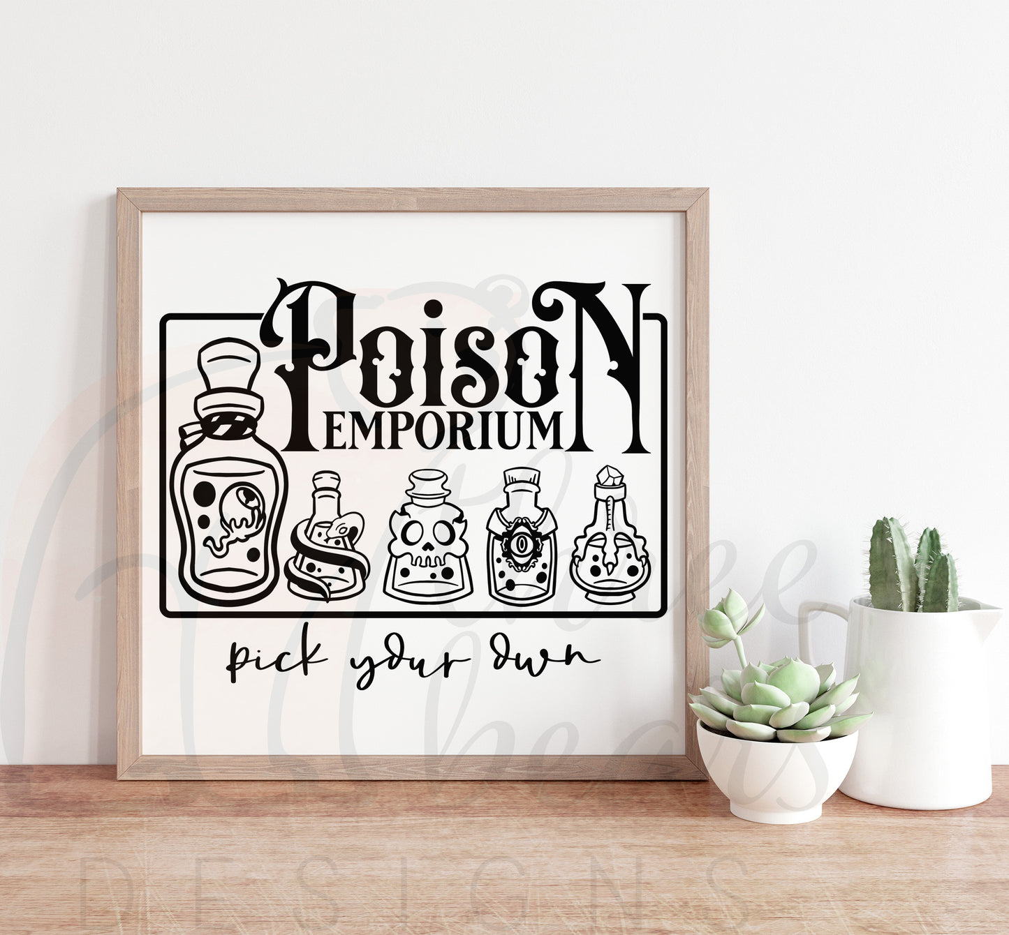 Pick Your Poison Shelf Sign