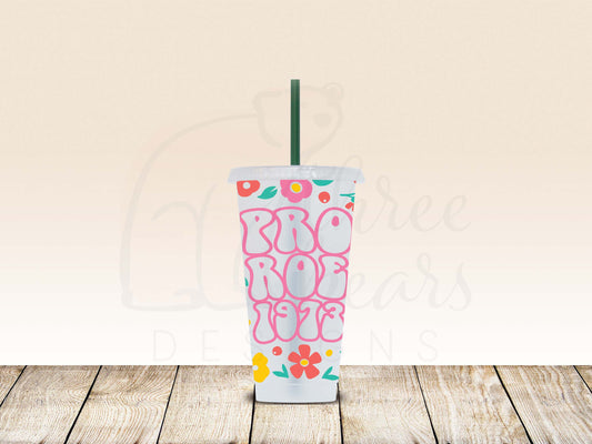 Pro Roe 1973 24oz Cold Cup w/Straw
