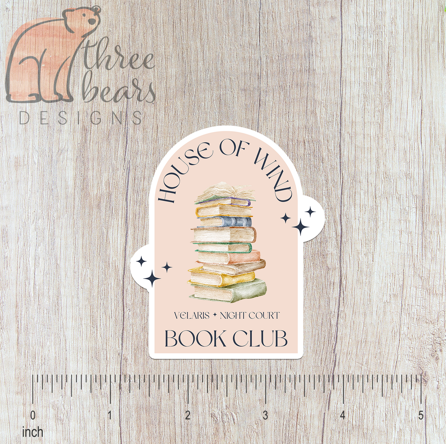 ACOTAR House of Wind Book Club Sticker — INDOOR USE ONLY