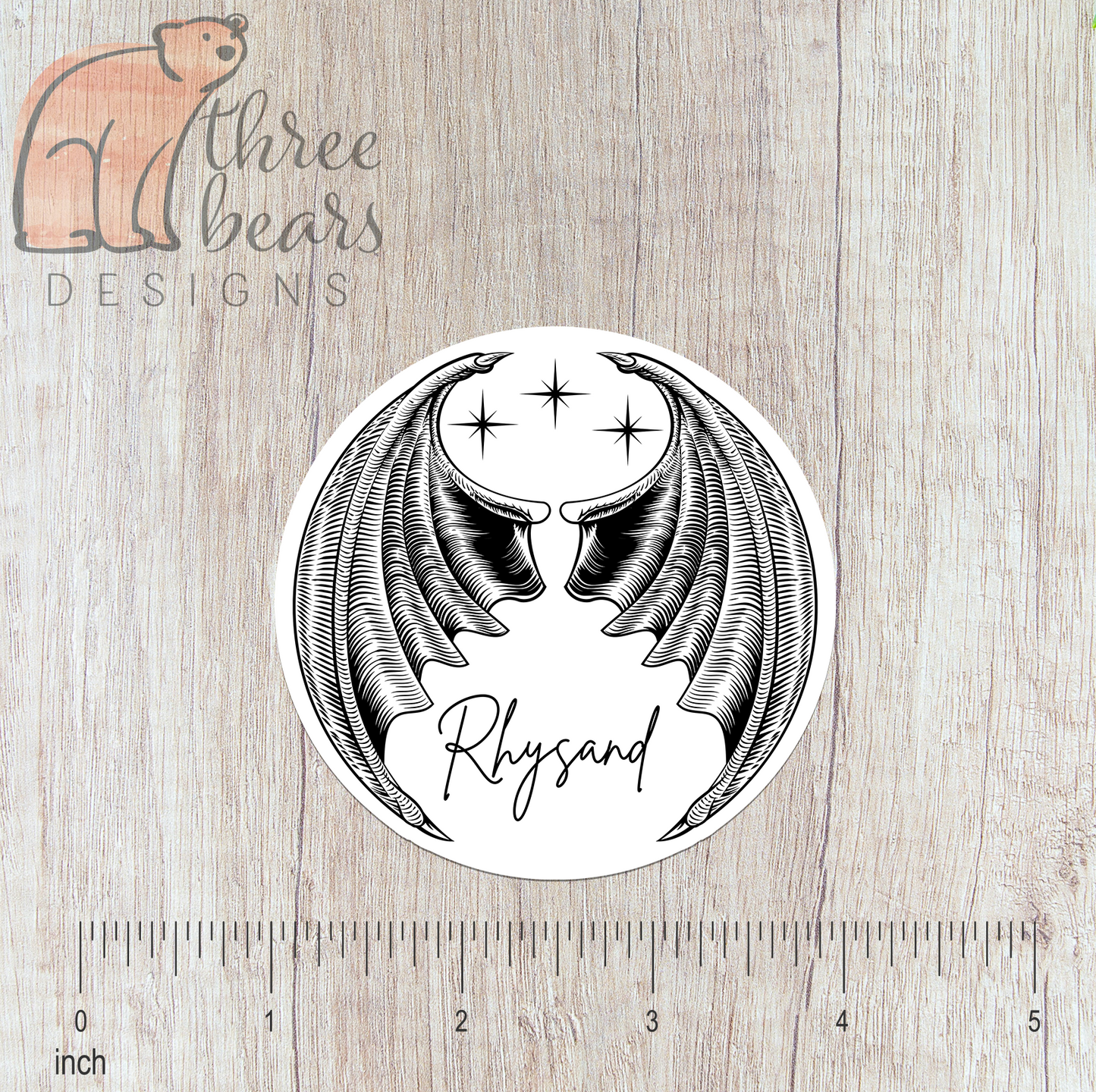 ACOTAR Rhysand Wings Sticker — INDOOR USE ONLY