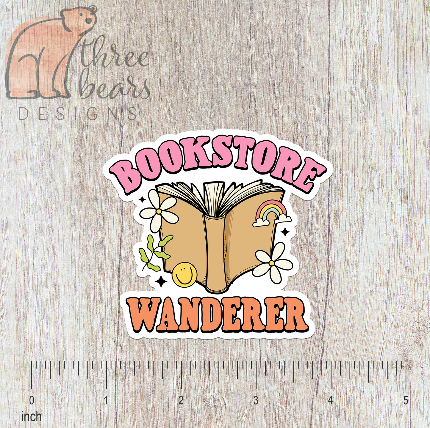 Bookstore Wanderer Sticker — INDOOR USE ONLY