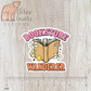 Bookstore Wanderer Sticker — INDOOR USE ONLY