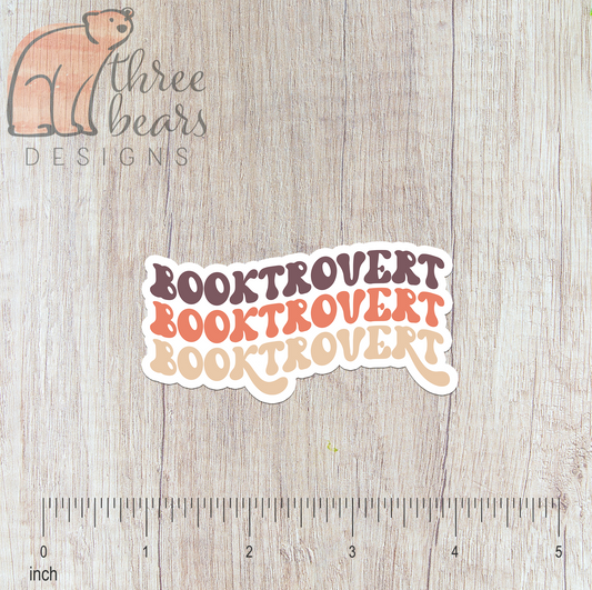 Booktrovert Sticker — INDOOR USE ONLY