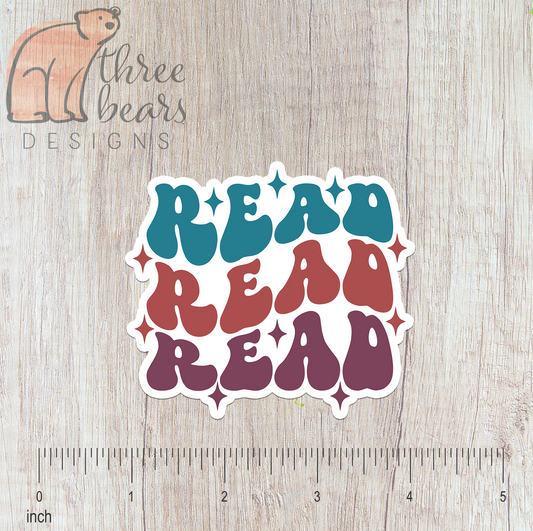 Read Read Read Sticker — INDOOR USE ONLY