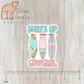 Surfs Up Cowgirl Sticker — INDOOR USE ONLY