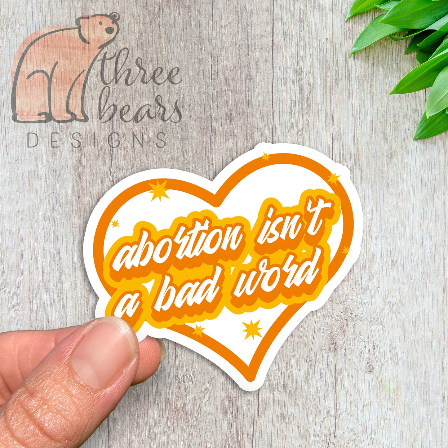 Abortion Isn’t a Bad Word Sticker — INDOOR USE ONLY