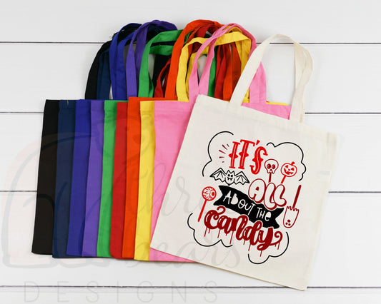 All About the Candy Trick or Treat Tote Bag