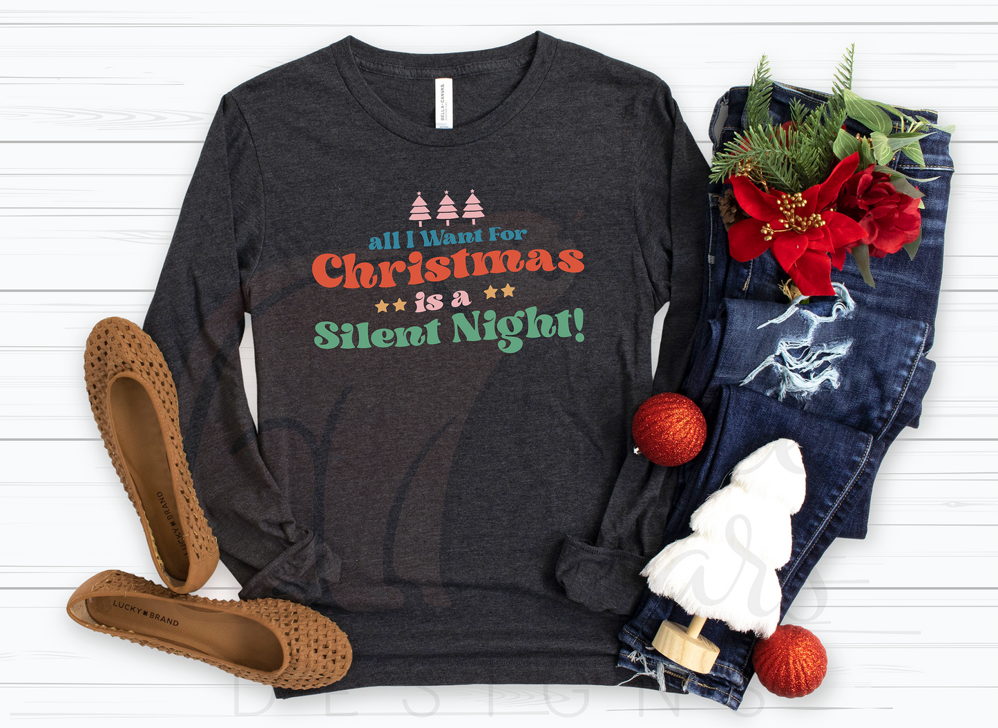 All I Want is Silent Night Holiday Shirt