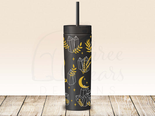 Crystals & Moons Skinny Tumbler