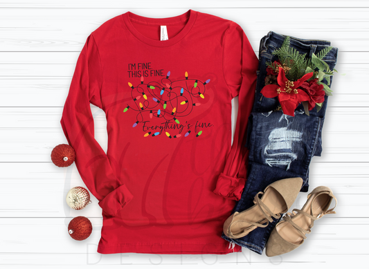 Everything's Fine Holiday Shirt