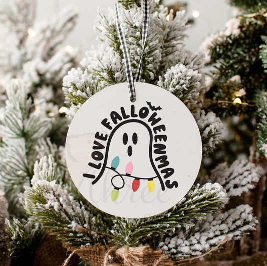 Falloweenmas Christmas Ornament