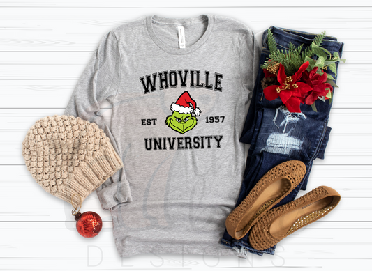 Whoville University Holiday Shirt