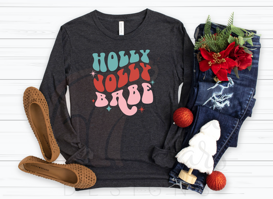 Holly Jolly Babe Holiday Shirt