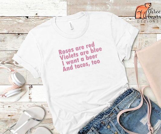 Roses Are Red Poem Shirt