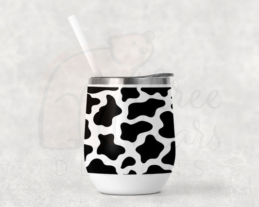 Cow Print Wine Tumbler