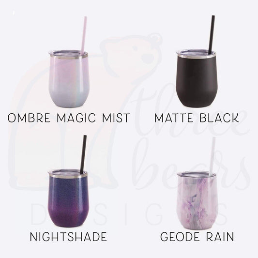 Moon and Stars Wine Tumbler