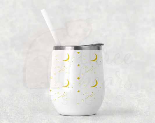 Moon and Stars Wine Tumbler