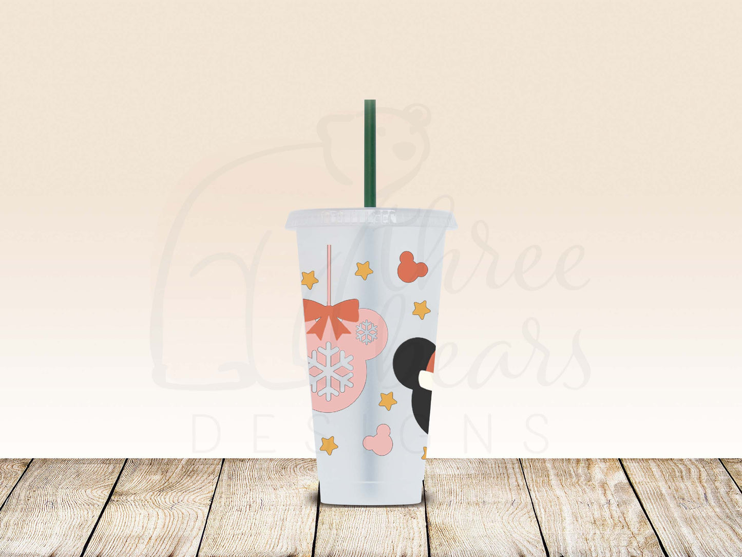 The Mouse Ornaments 24oz Cold Cup w/Straw