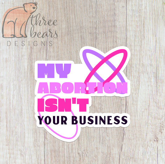 Not Your Business Sticker — INDOOR USE ONLY