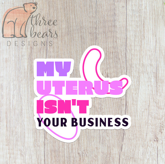 Not Your Business Sticker — INDOOR USE ONLY