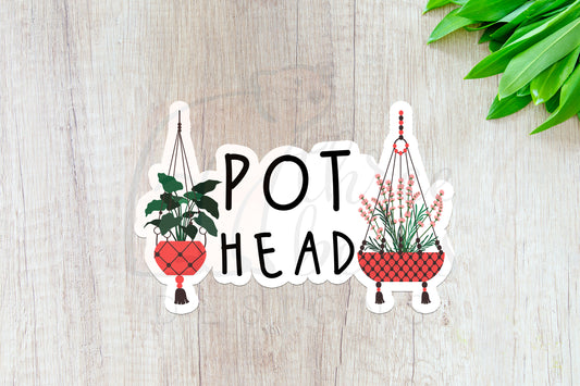 Pot Head Sticker — INDOOR USE ONLY