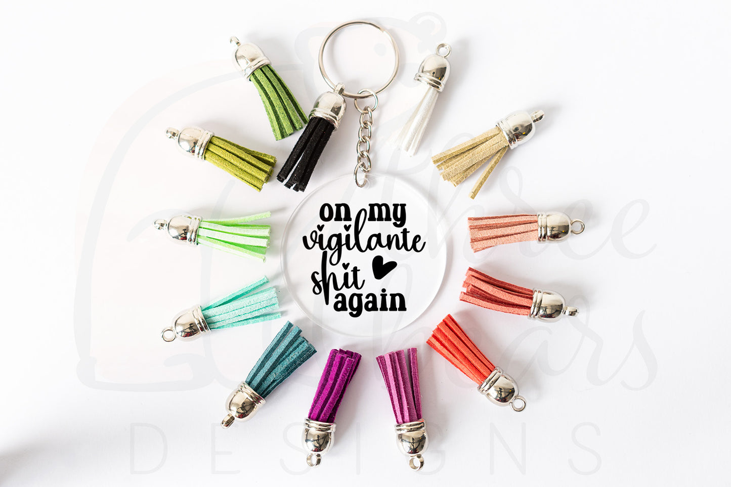 Swiftie Vigilante Shit Keychain