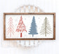 Hand-Drawn Trees Farmhouse Style Shelf Sign