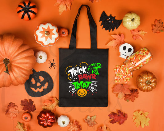 Trick Rawr Treat Dino Tote Bag