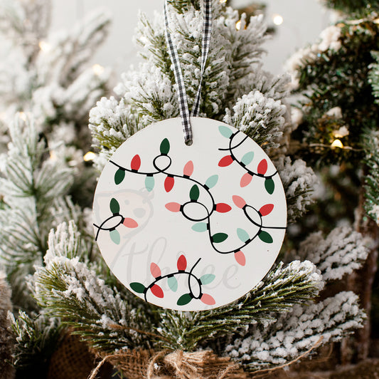 Strand of Lights Christmas Ornament