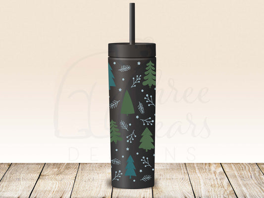 Christmas Trees Skinny Tumbler